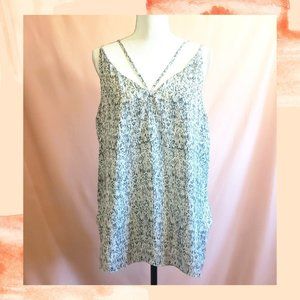 Multi Print High Low Tank Top